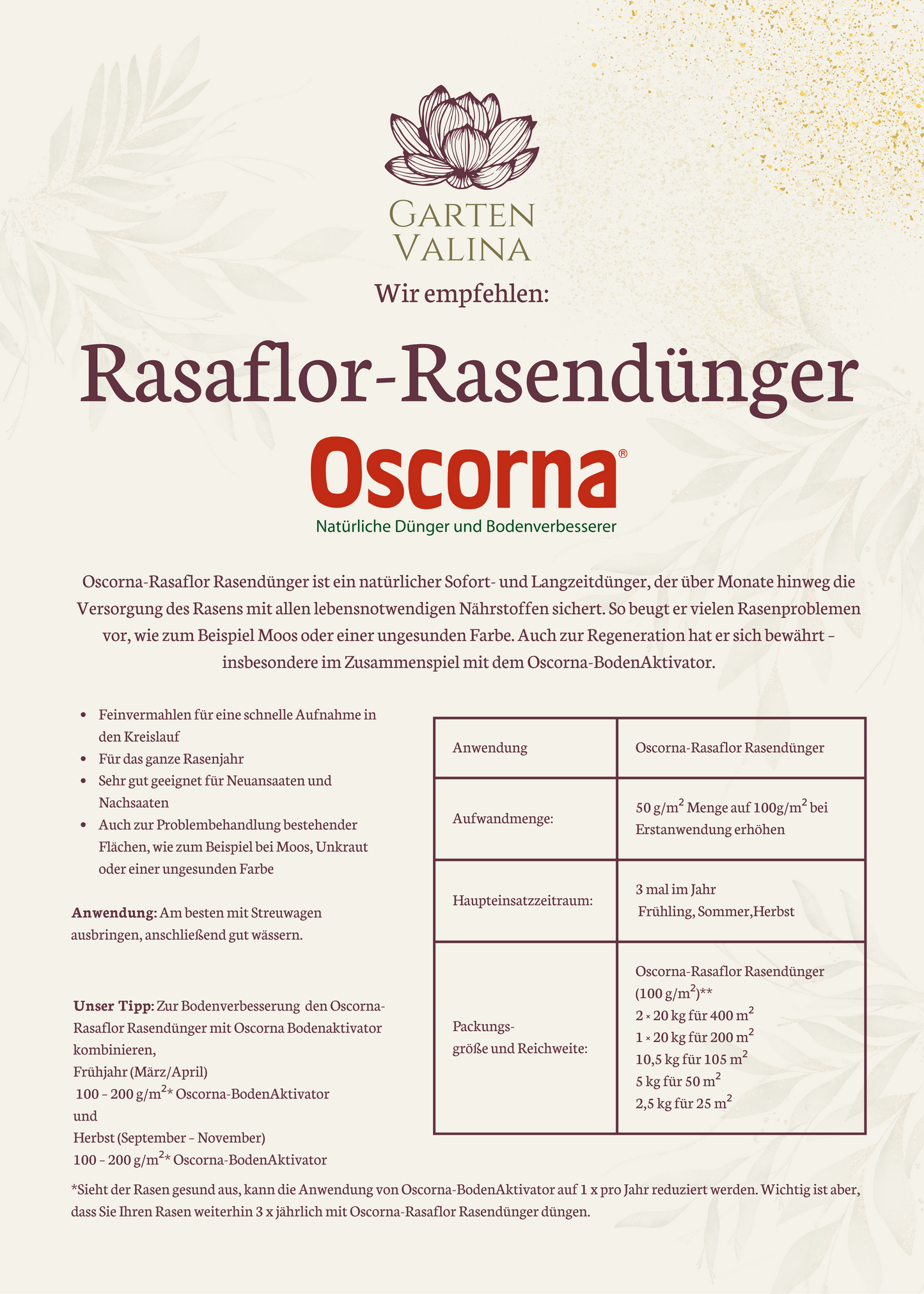 Oscorna Rasendünger