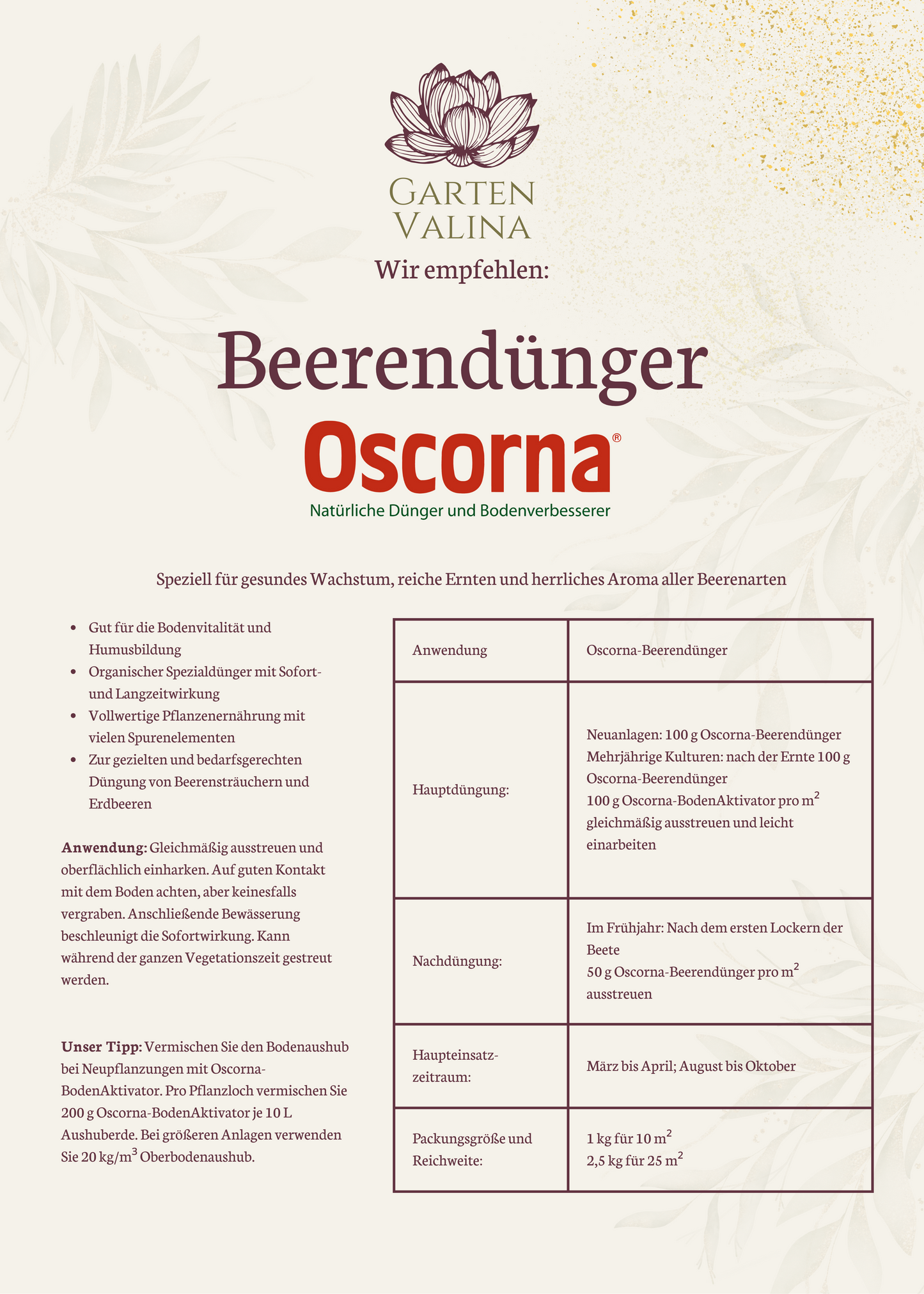 Oscorna Beerendünger