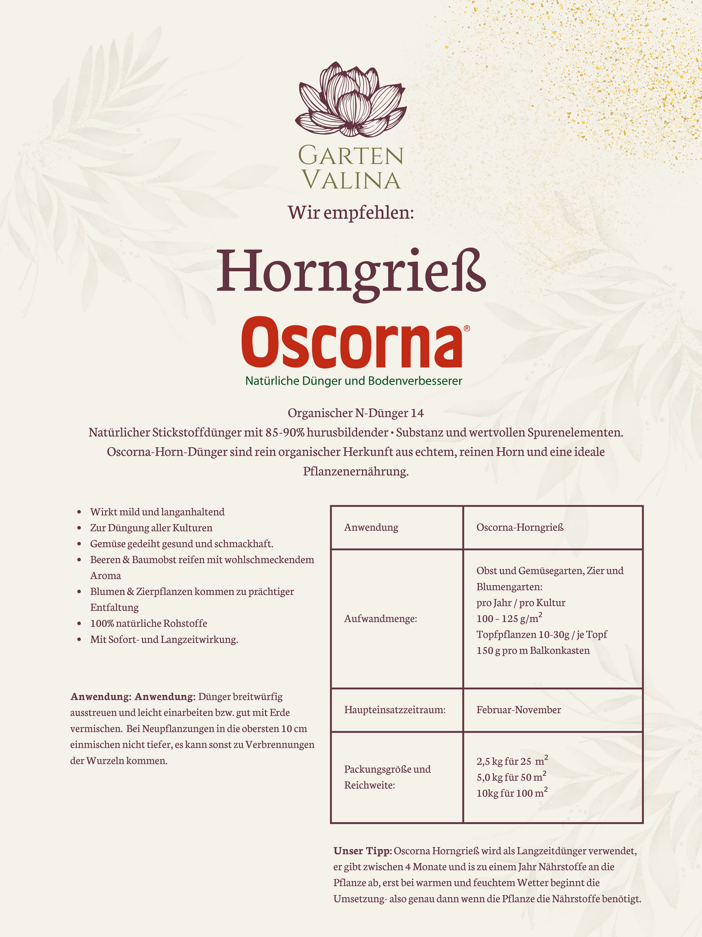 Oscorna Horngrieß