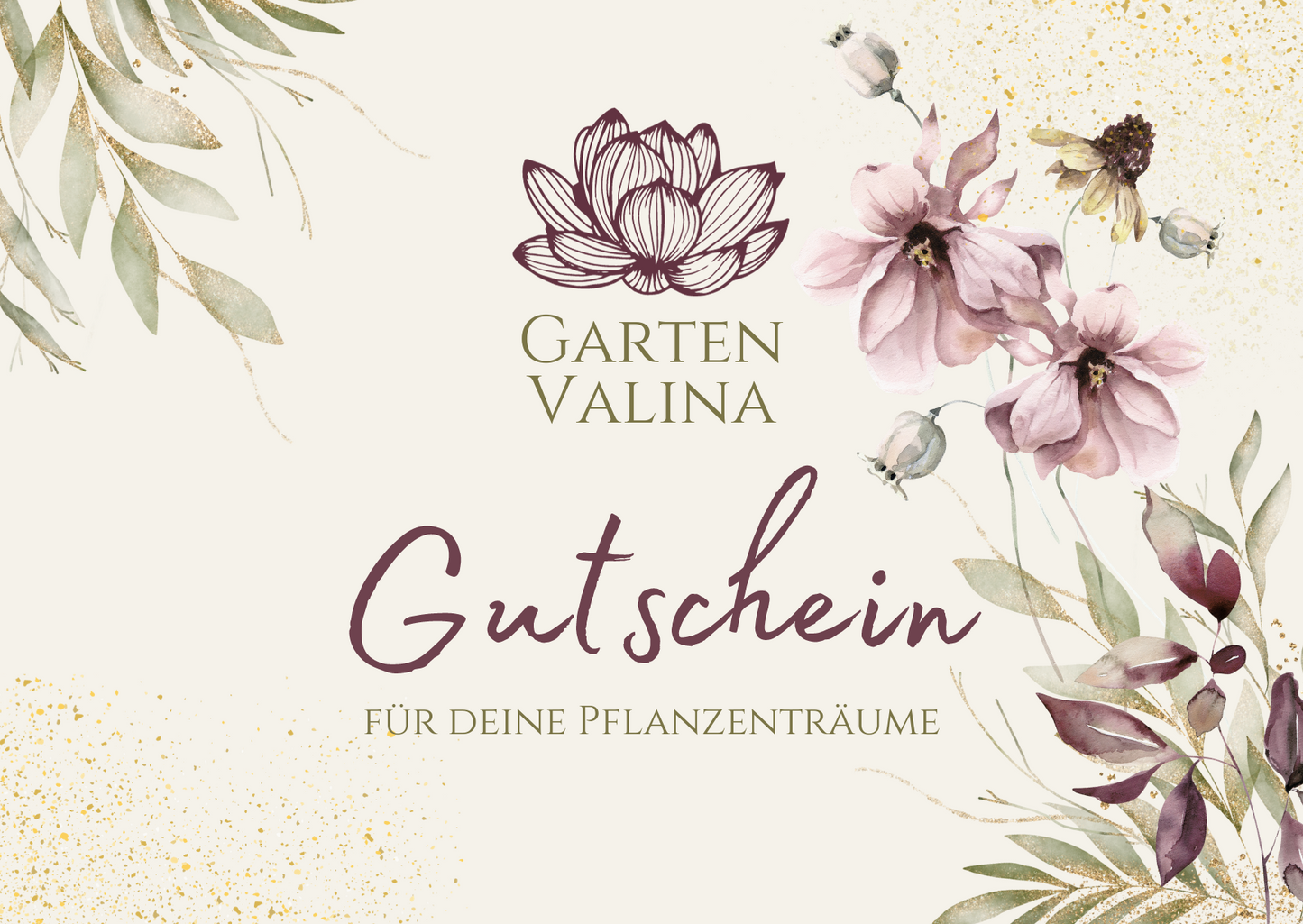 Geschenkgutschein von Garten Valina